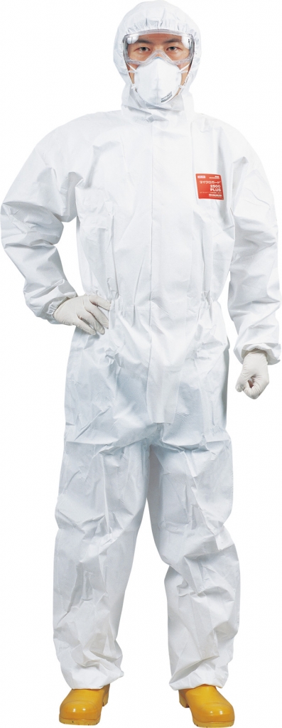 ハネウェル 防護服 ミューテックス ・ E ・ ライト （ XL ）防塵 タイプ ホワイト 4500101 HONEYWELL - 3